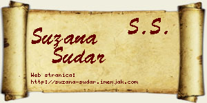 Suzana Sudar vizit kartica